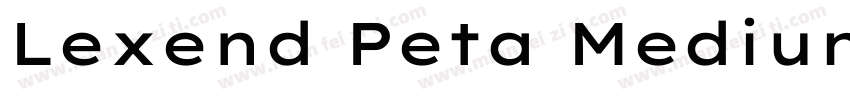 Lexend Peta Medium字体转换